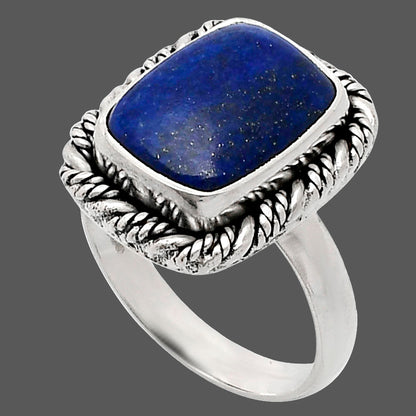 Premium Quality Lapis Lazuli - Afghanistan Ring size-6 R-1013 42-ER13601