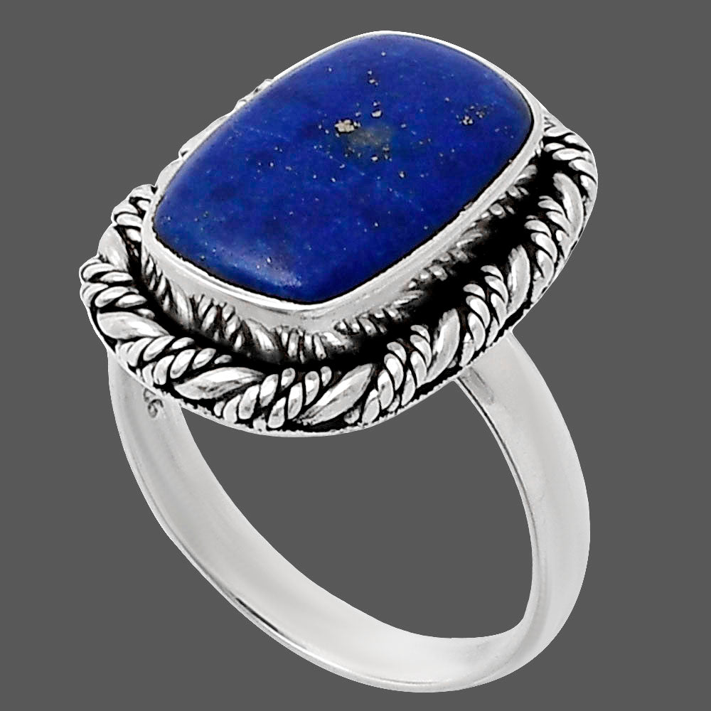 Premium Quality Lapis Lazuli - Afghanistan Ring size-7 R-1013 42-ER13602