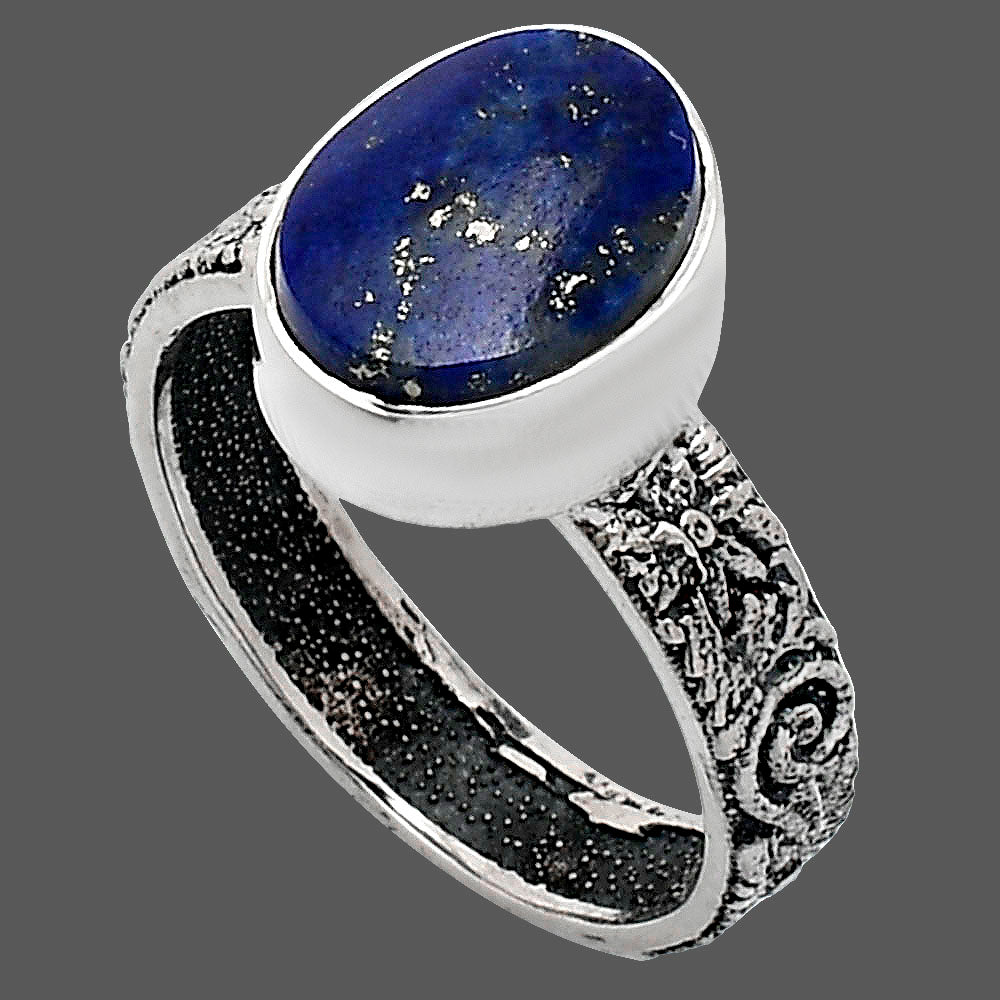 Premium Quality Lapis Lazuli - Afghanistan Ring size-6 R-1055 42-ER13604