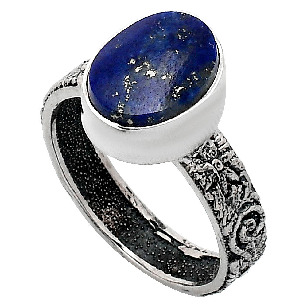 Premium Quality Lapis Lazuli - Afghanistan Ring size-6 R-1055 42-ER13604