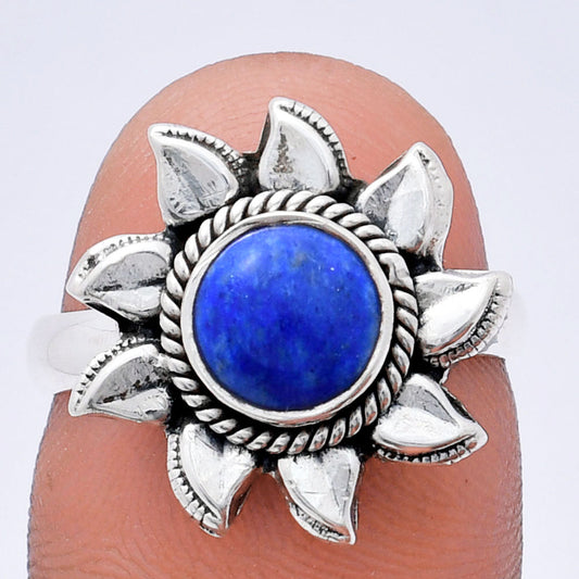 Premium Quality Sun - Lapis Lazuli - Afghanistan Ring size-7 R-1617 42-ER13612