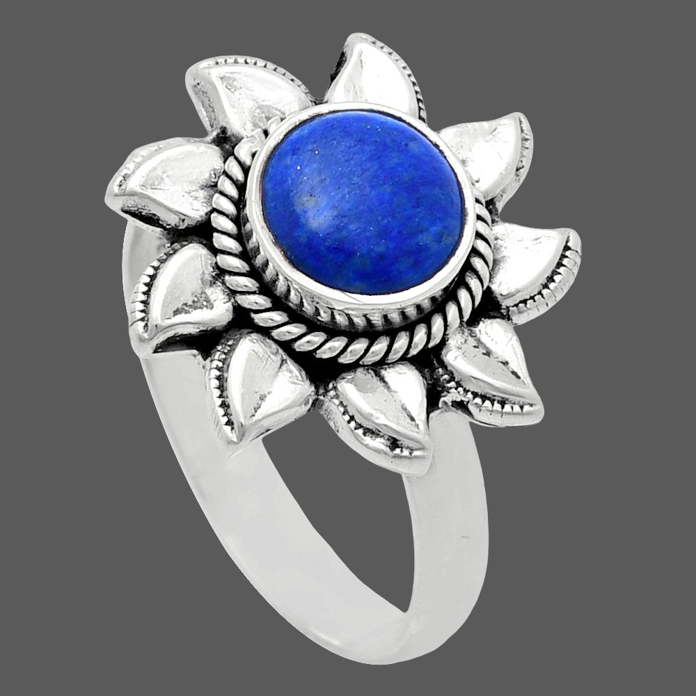 Premium Quality Sun - Lapis Lazuli - Afghanistan Ring size-7 R-1617 42-ER13612