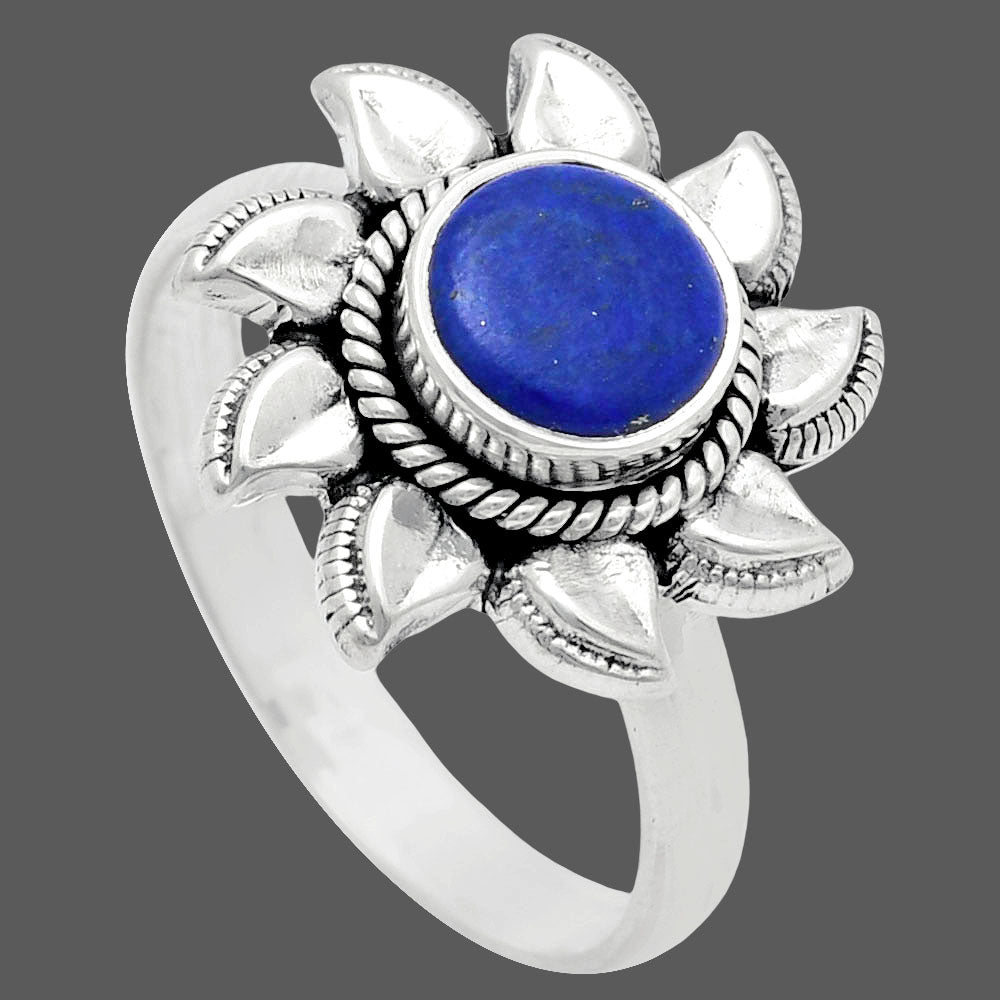 Premium Quality Sun - Lapis Lazuli - Afghanistan Ring size-8.5 R-1617 42-ER13617