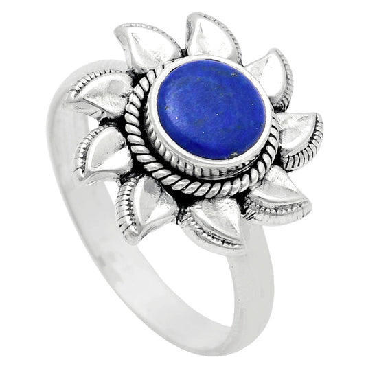 Premium Quality Sun - Lapis Lazuli - Afghanistan Ring size-8.5 R-1617 42-ER13617