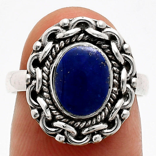 Premium Quality Lapis Lazuli - Afghanistan Ring size-7 R-1667 42-ER13630