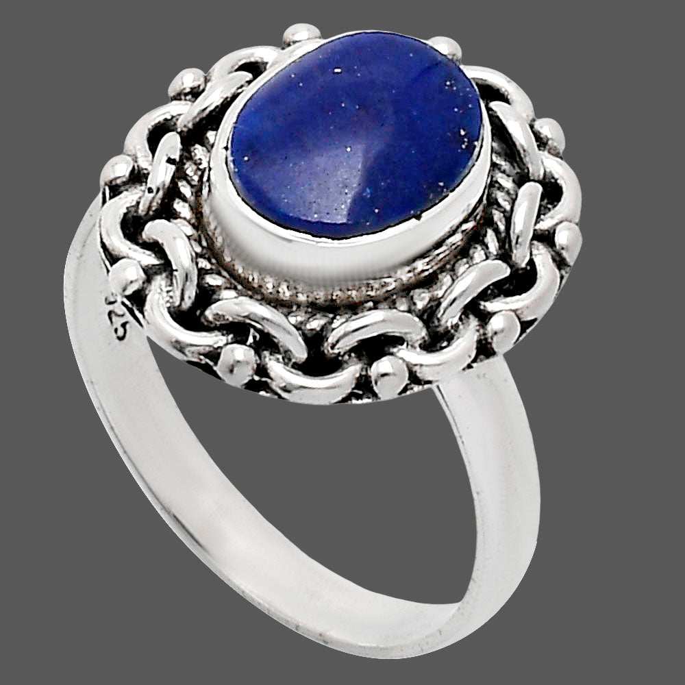 Premium Quality Lapis Lazuli - Afghanistan Ring size-7 R-1667 42-ER13630