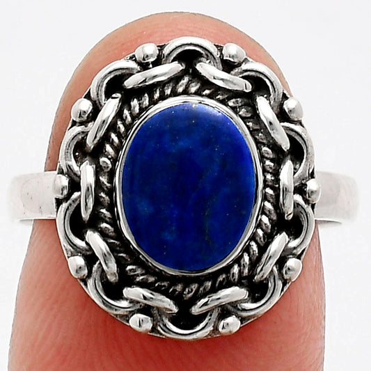 Premium Quality Lapis Lazuli - Afghanistan Ring size-8 R-1667 42-ER13631