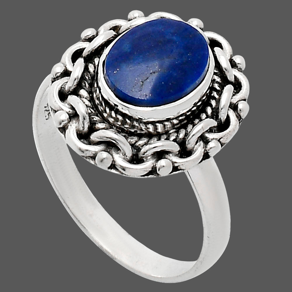 Premium Quality Lapis Lazuli - Afghanistan Ring size-8 R-1667 42-ER13631