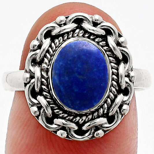 Premium Quality Lapis Lazuli - Afghanistan Ring size-8 R-1667 42-ER13634