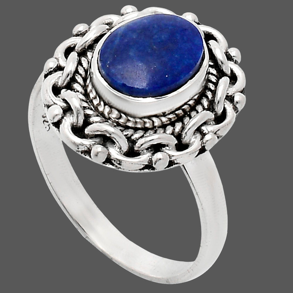 Premium Quality Lapis Lazuli - Afghanistan Ring size-8 R-1667 42-ER13634