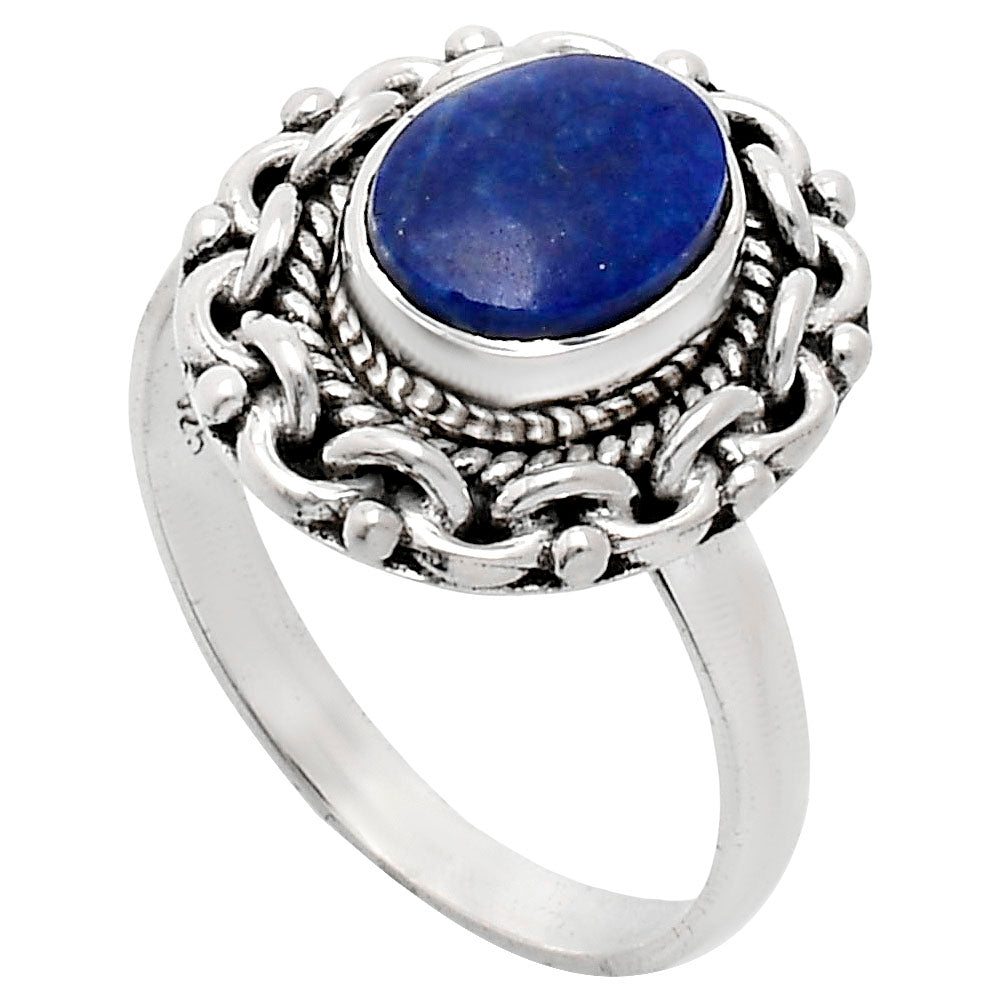 Premium Quality Lapis Lazuli - Afghanistan Ring size-8 R-1667 42-ER13634