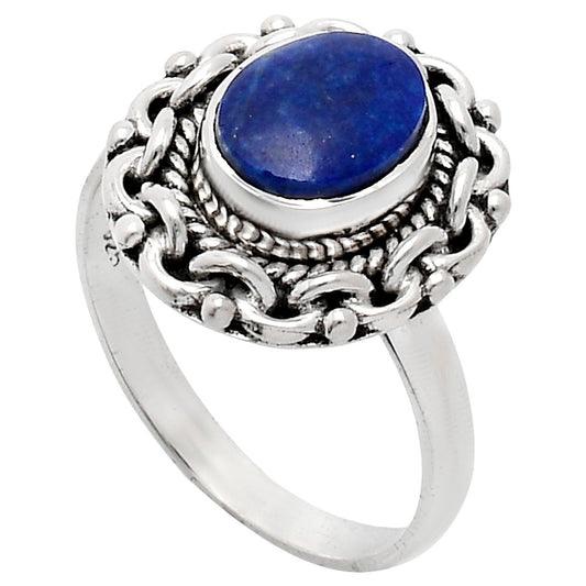 Premium Quality Lapis Lazuli - Afghanistan Ring size-8 R-1667 42-ER13634