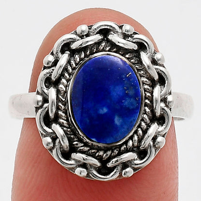 Premium Quality Lapis Lazuli - Afghanistan Ring size-8 R-1667 42-ER13636