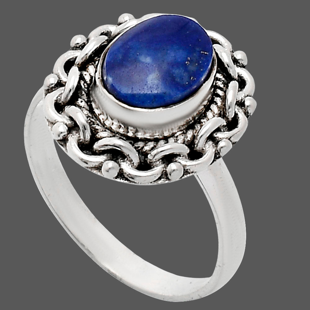 Premium Quality Lapis Lazuli - Afghanistan Ring size-8 R-1667 42-ER13636