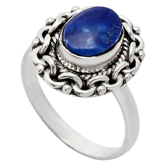 Premium Quality Lapis Lazuli - Afghanistan Ring size-8 R-1667 42-ER13636