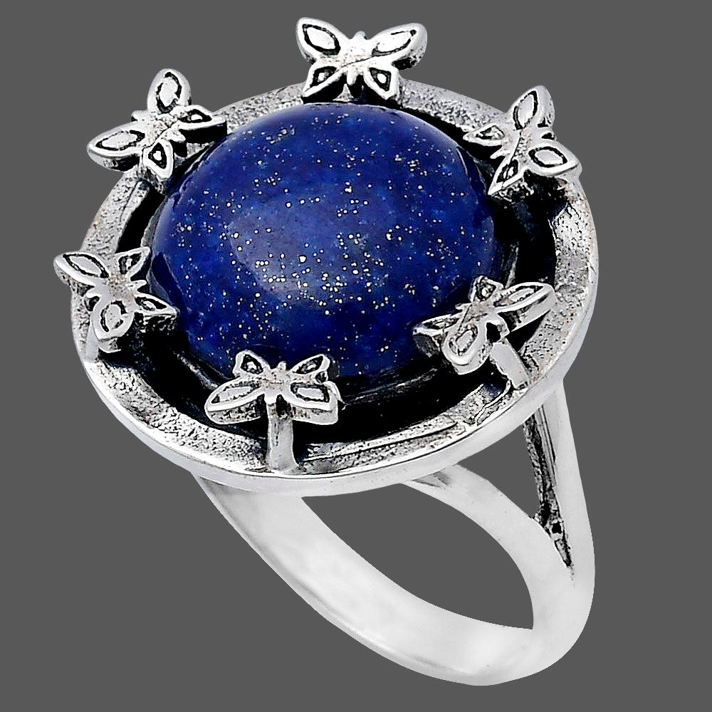 Premium Quality Natural Lapis Lazuli Ring size-7 R-1716 42-ER13647