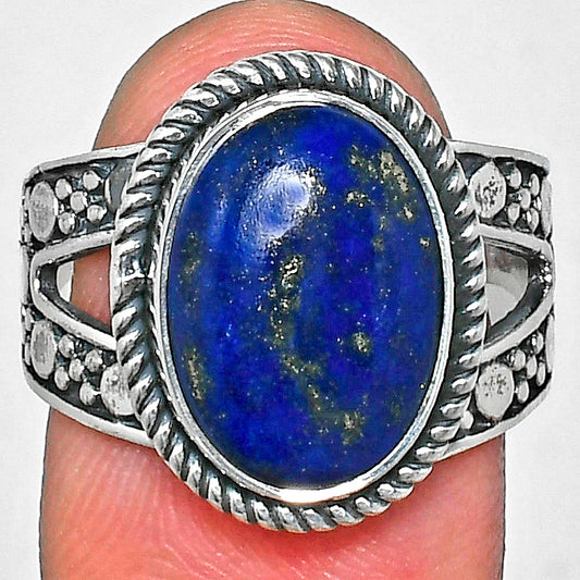 Premium Quality Natural Lapis Lazuli Ring size-8 R-1732 42-ER13686