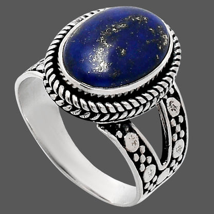 Premium Quality Natural Lapis Lazuli Ring size-8 R-1732 42-ER13686