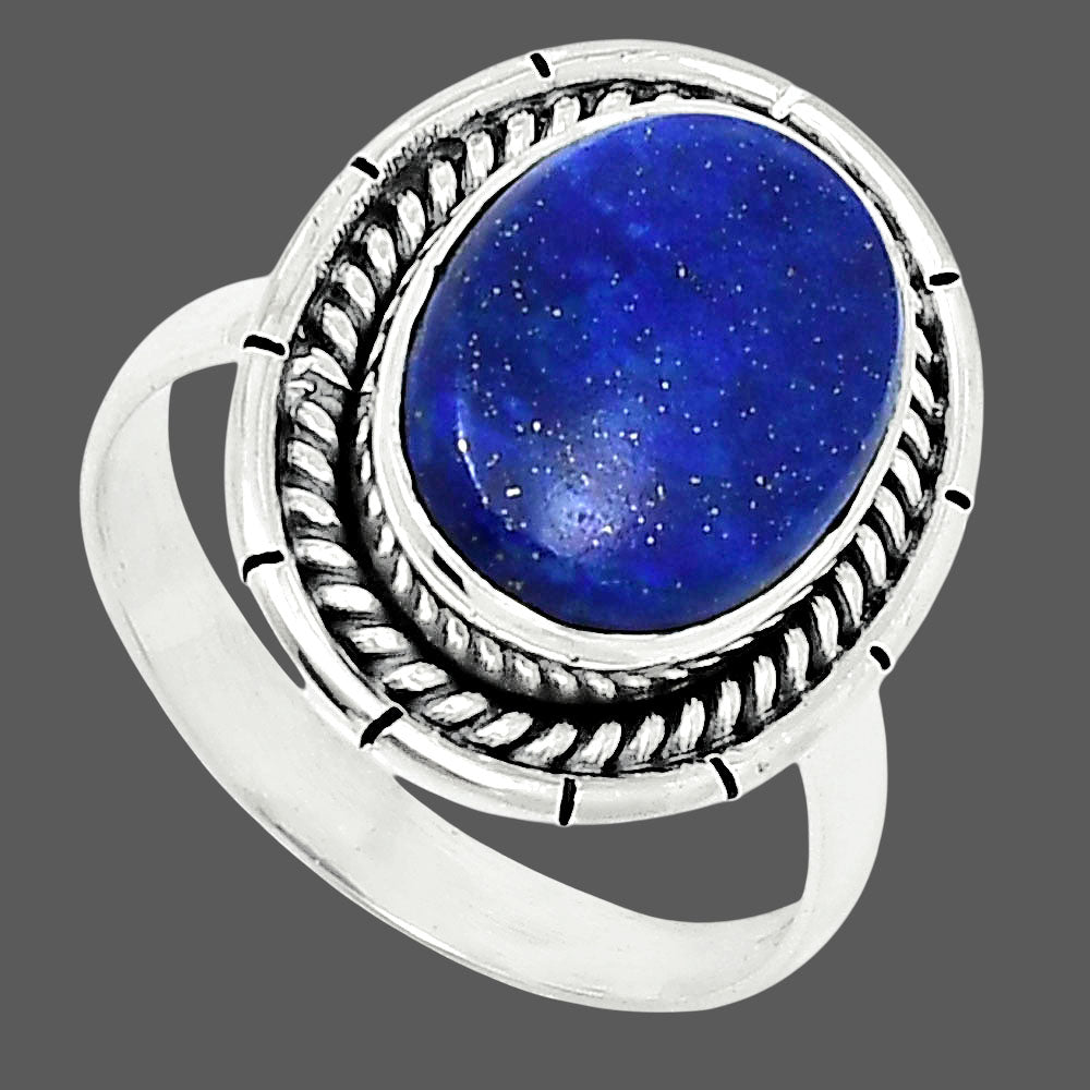 Premium Quality Natural Lapis Lazuli Ring size-8 R-1728 42-ER13739