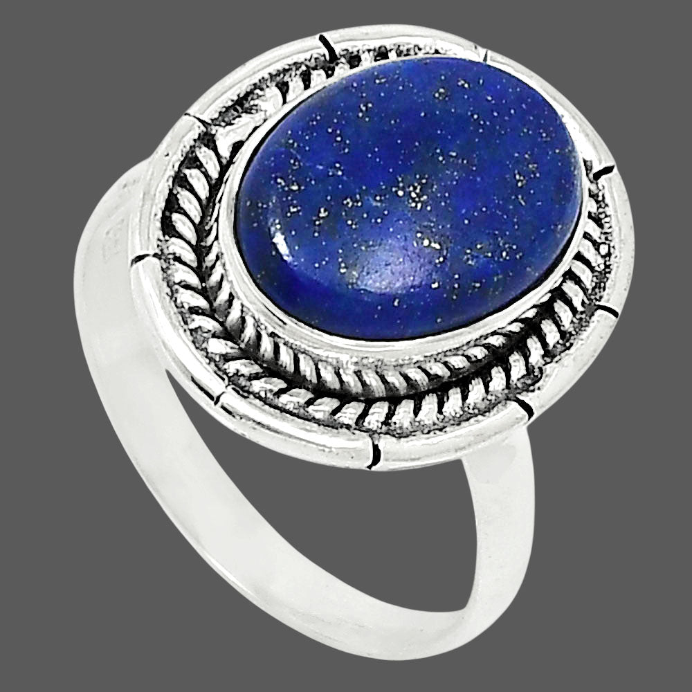 Premium Quality Natural Lapis Lazuli Ring size-9 R-1728 42-ER13741
