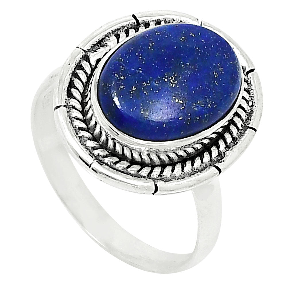 Premium Quality Natural Lapis Lazuli Ring size-9 R-1728 42-ER13741