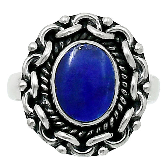 Premium Quality Natural Lapis Lazuli Ring size-5 R-1667 42-ER13782