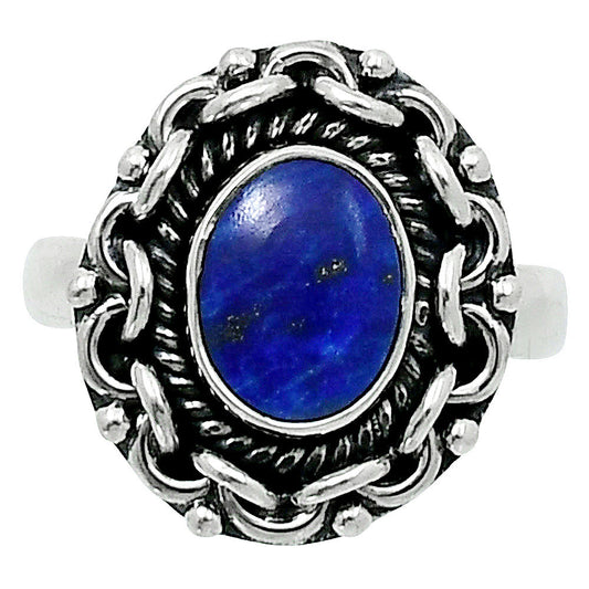 Premium Quality Natural Lapis Lazuli Ring size-6 R-1667 42-ER13783