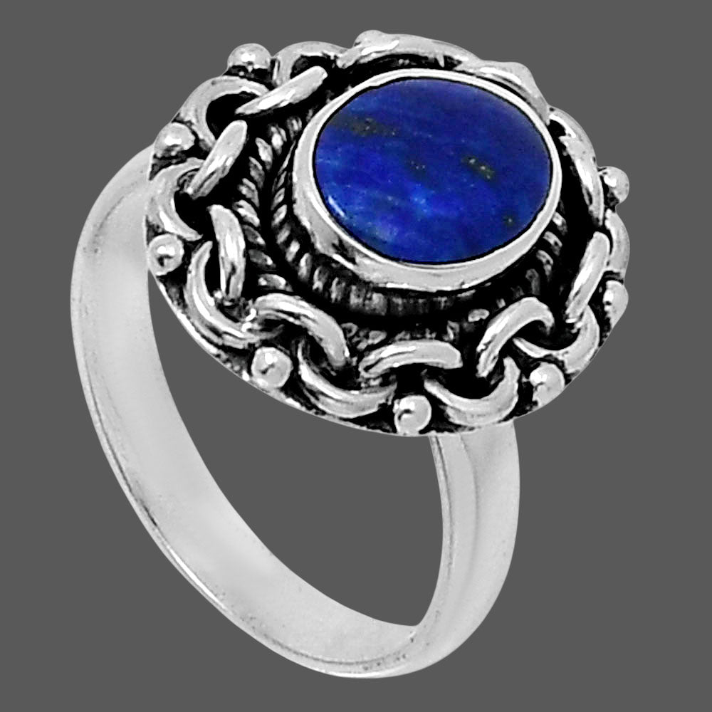 Premium Quality Natural Lapis Lazuli Ring size-6 R-1667 42-ER13783