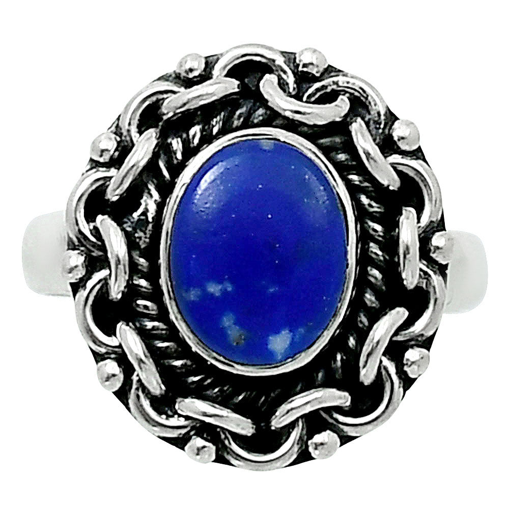Premium Quality Natural Lapis Lazuli Ring size-6 R-1667 42-ER13785