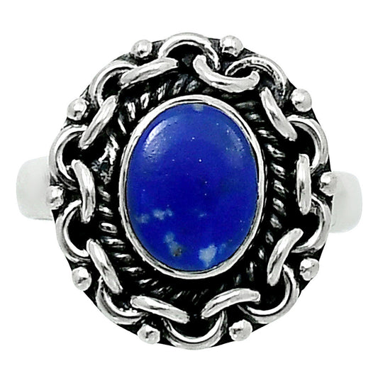 Premium Quality Natural Lapis Lazuli Ring size-6 R-1667 42-ER13785