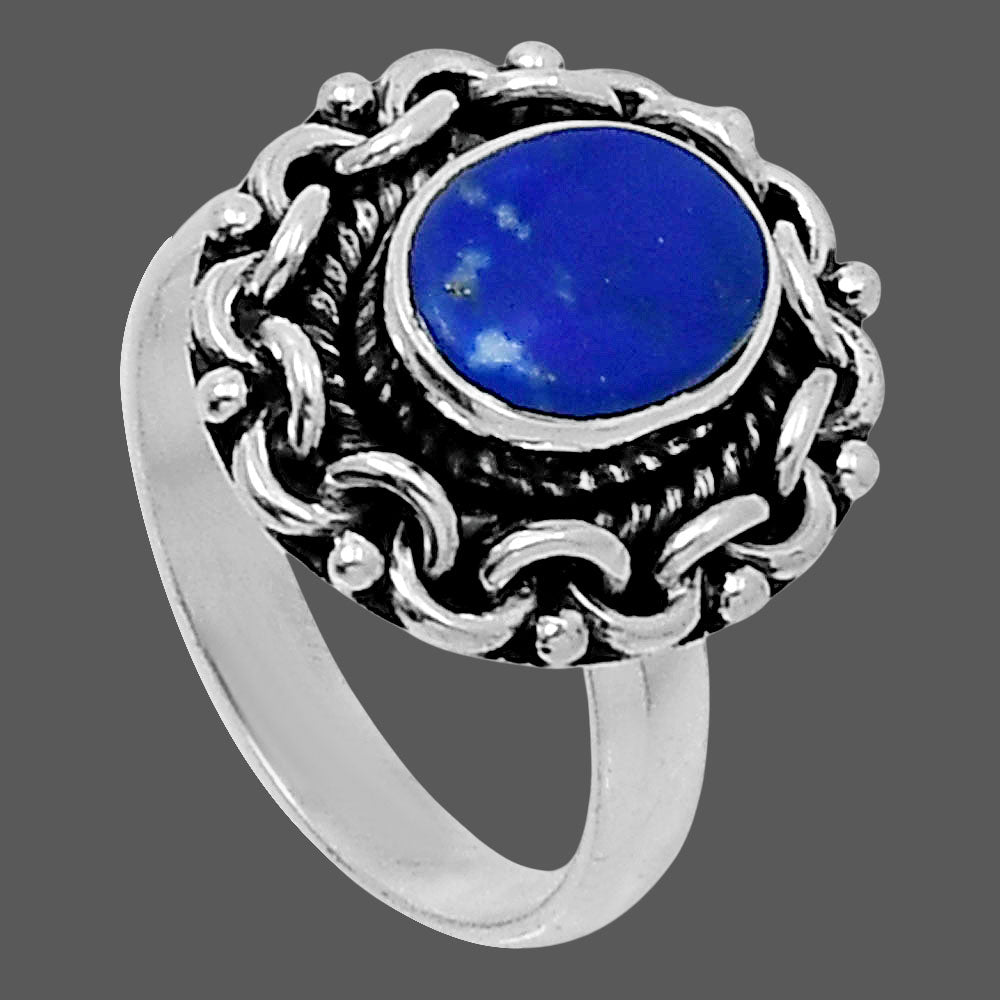 Premium Quality Natural Lapis Lazuli Ring size-6 R-1667 42-ER13785