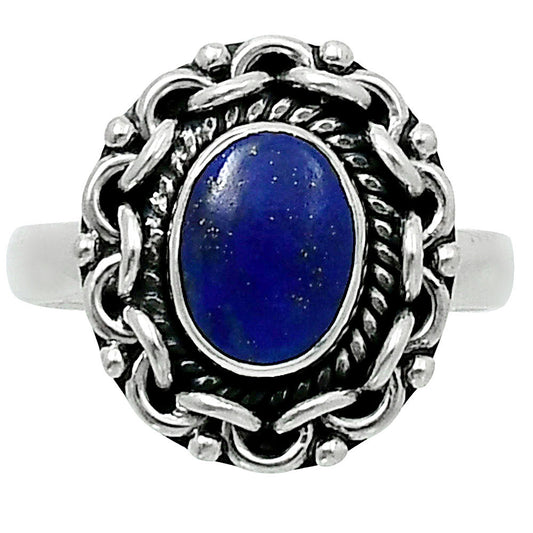 Premium Quality Natural Lapis Lazuli Ring size-7 R-1667 42-ER13786