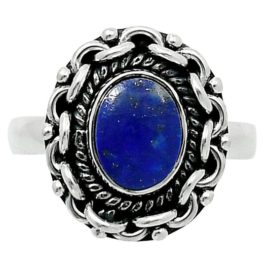 Premium Quality Natural Lapis Lazuli Ring size-7 R-1667 42-ER13787