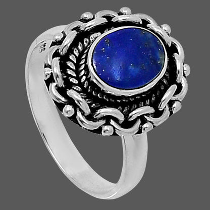 Premium Quality Natural Lapis Lazuli Ring size-7 R-1667 42-ER13787