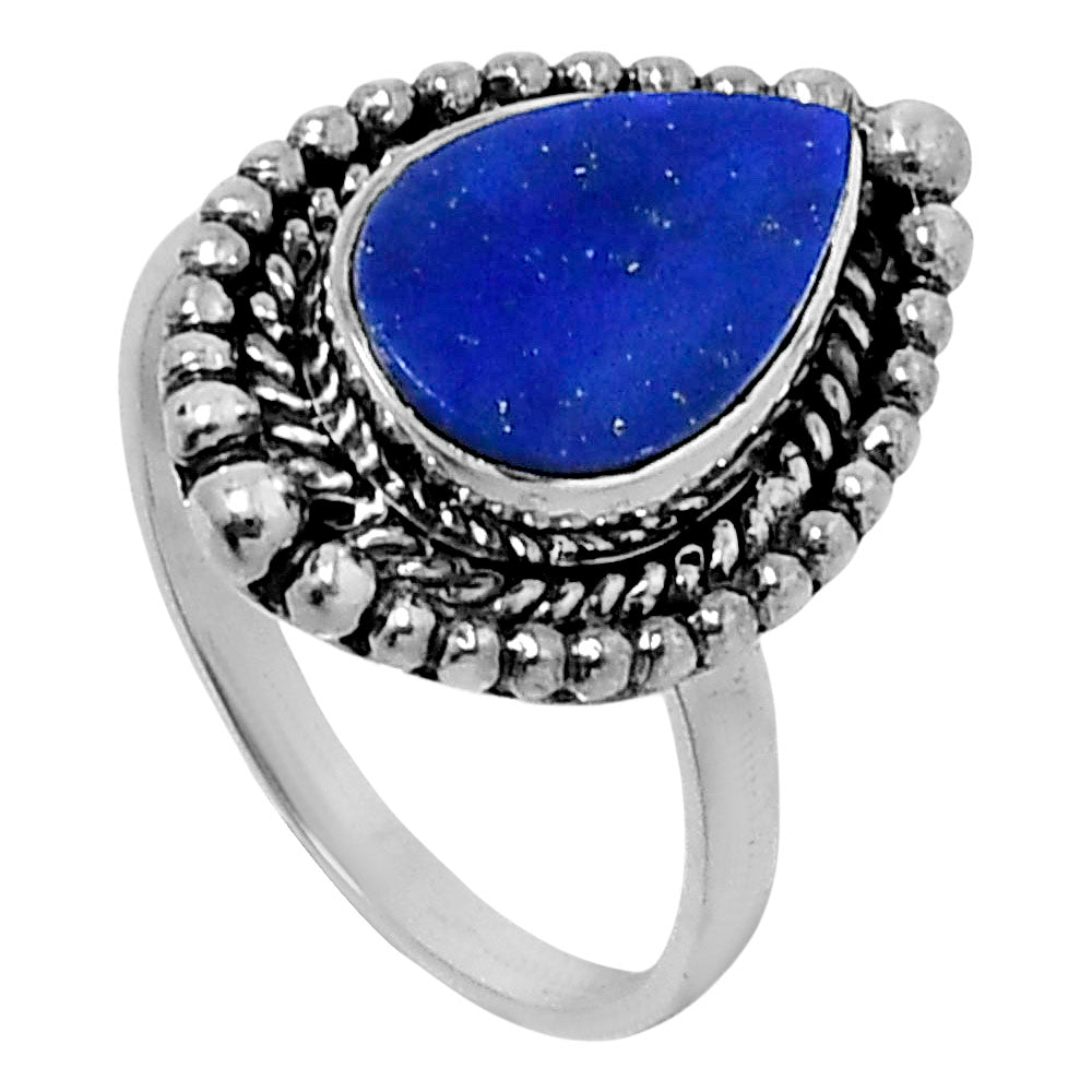 Premium Lapis Lazuli - Afghanistan Ring size-7 R-1154 42-ER13810
