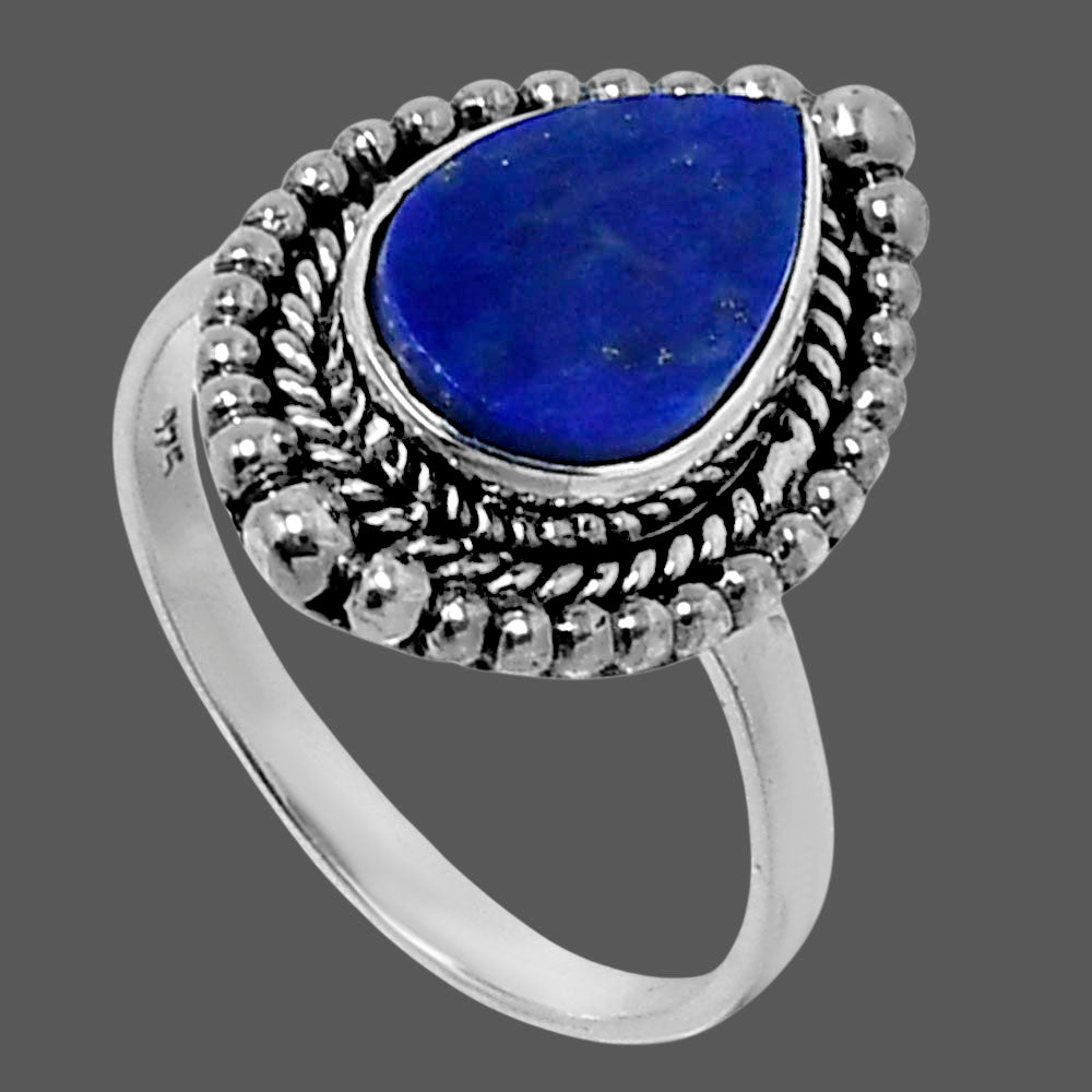 Premium Lapis Lazuli - Afghanistan Ring size-8 R-1154 42-ER13812