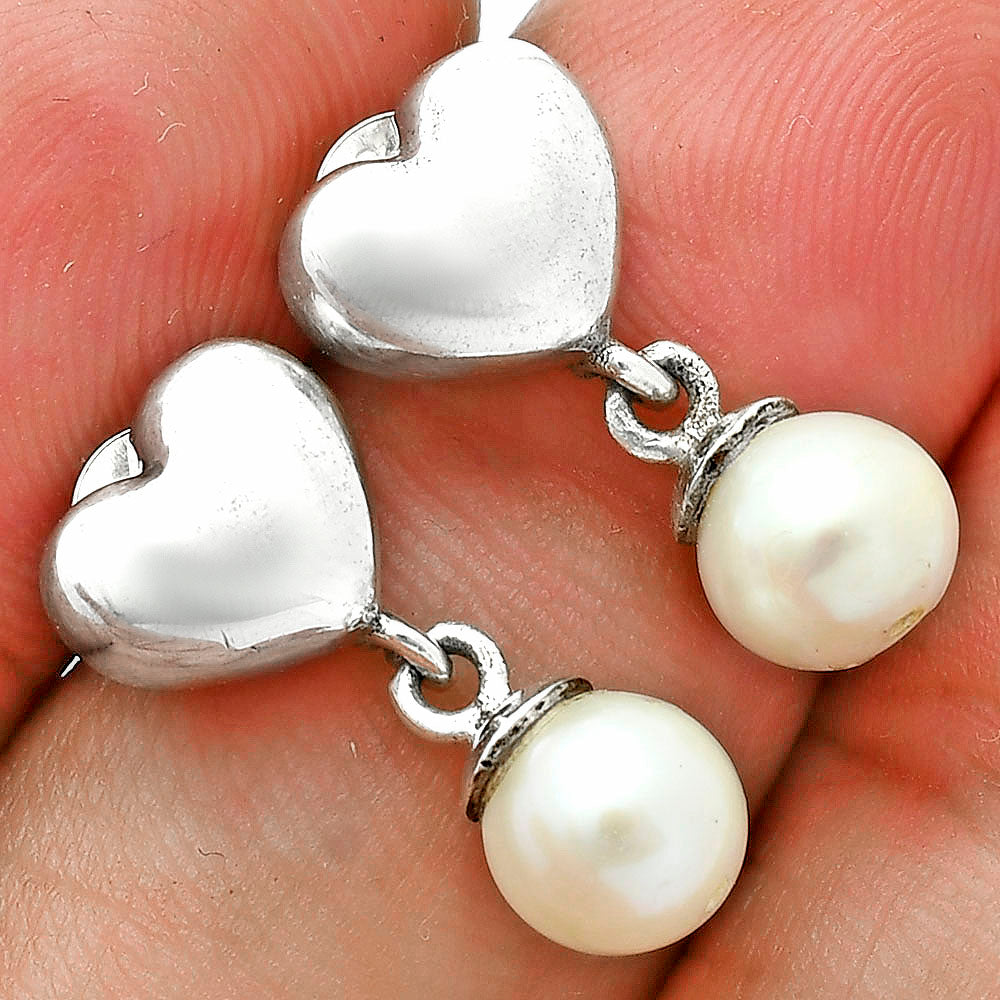 Premium Heart - Fresh Water Pearl Earrings E-1257 43-EE10392