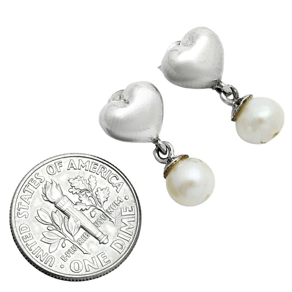 Premium Heart - Fresh Water Pearl Earrings E-1257 43-EE10392