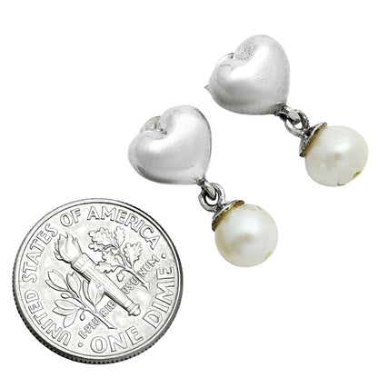 Premium Heart - Fresh Water Pearl Earrings E-1257 43-EE10392