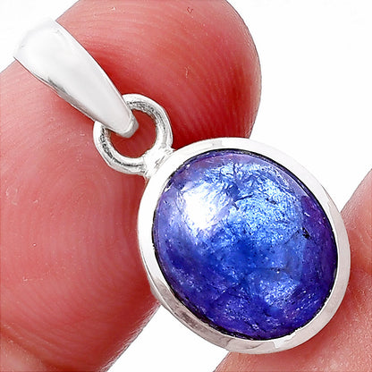 Natural Tanzanite Cab Pendant P-1002 44-EP10335