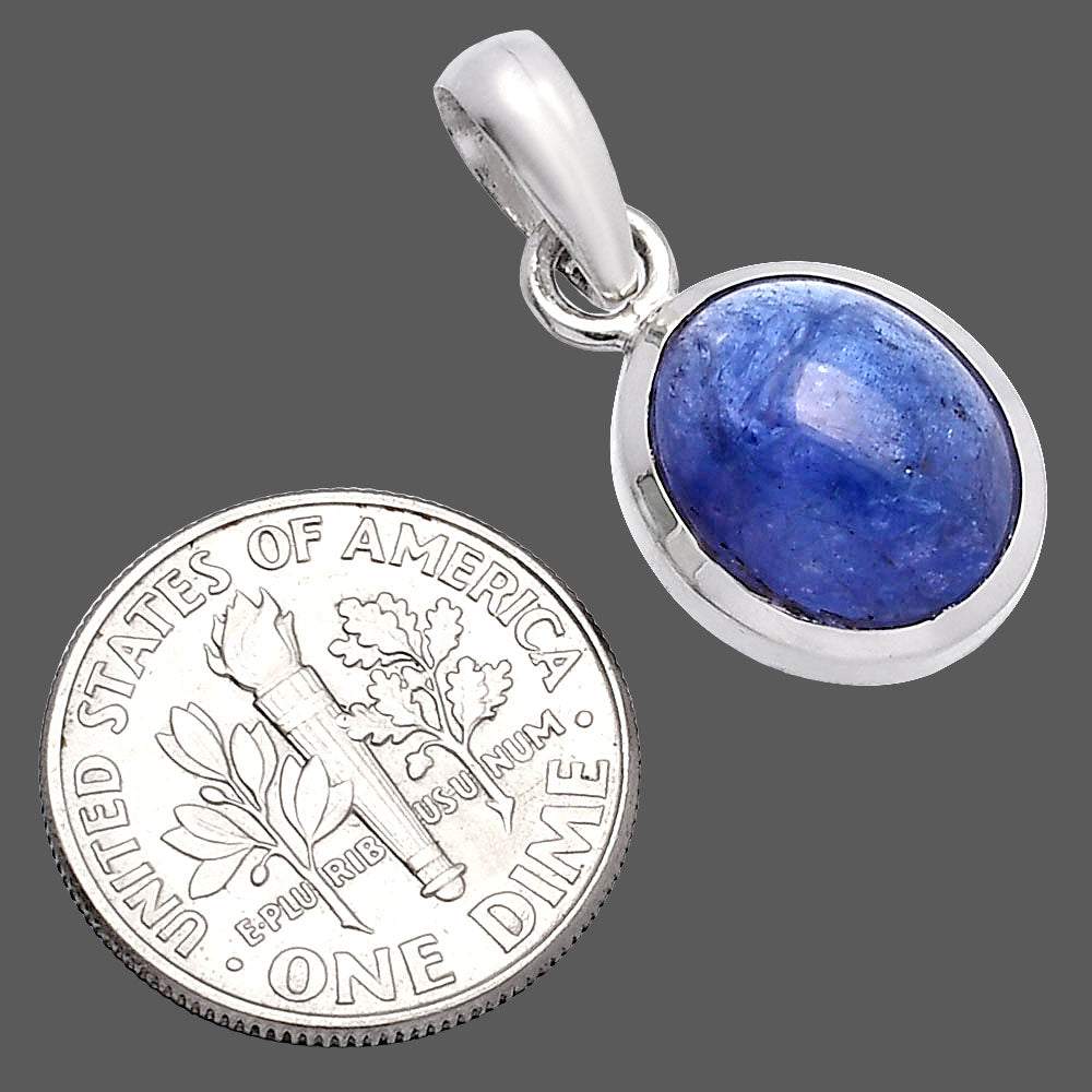 Natural Tanzanite Cab Pendant P-1002 44-EP10335