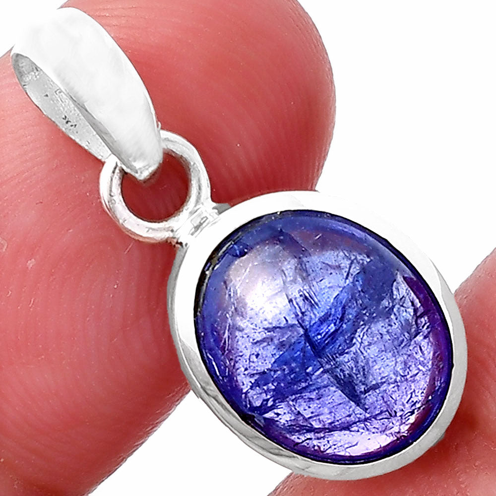 Natural Tanzanite Cab Pendant P-1002 44-EP10337