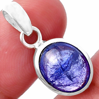 Natural Tanzanite Cab Pendant P-1002 44-EP10337