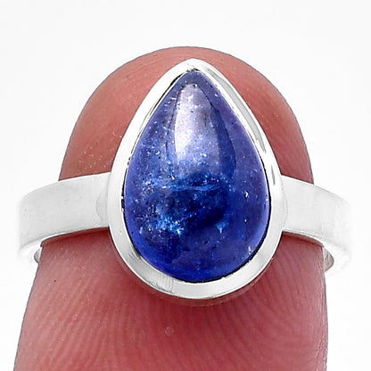 Natural Tanzanite Cab Ring size-7 R-1004 44-ER13827