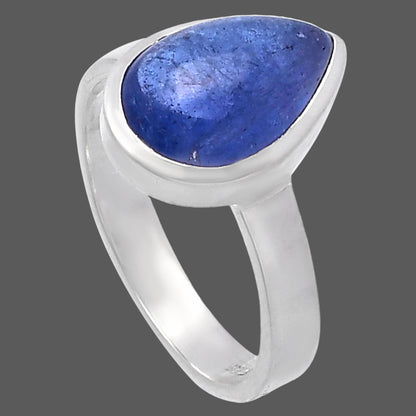 Natural Tanzanite Cab Ring size-7 R-1004 44-ER13827