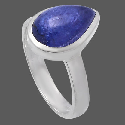 Natural Tanzanite Cab Ring size-7 R-1004 44-ER13832