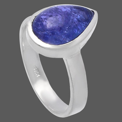 Natural Tanzanite Cab Ring size-7 R-1004 44-ER13835