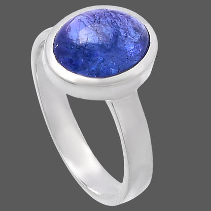 Natural Tanzanite Cab Ring size-7 R-1004 44-ER13837