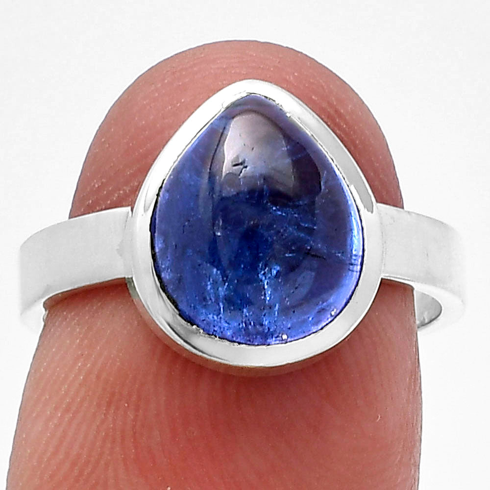 Natural Tanzanite Cab Ring size-7 R-1004 44-ER13840