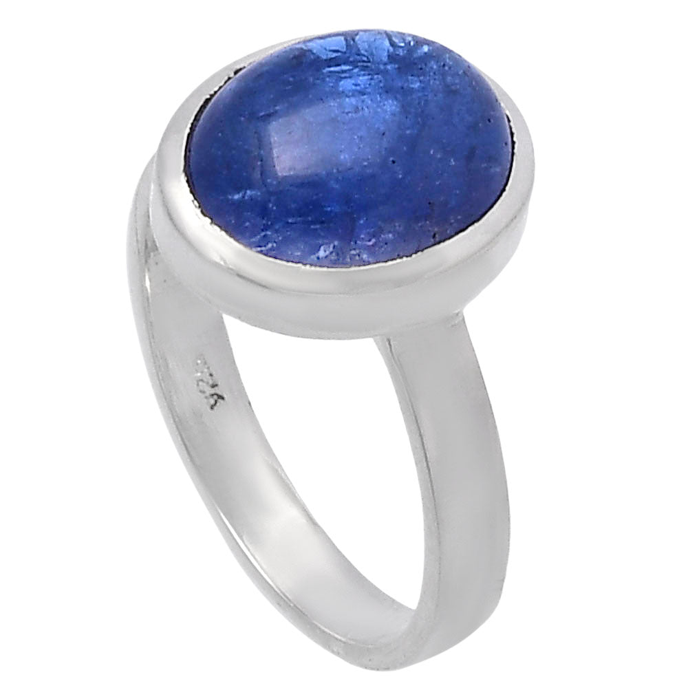 Natural Tanzanite Cab Ring size-8 R-1004 44-ER13841